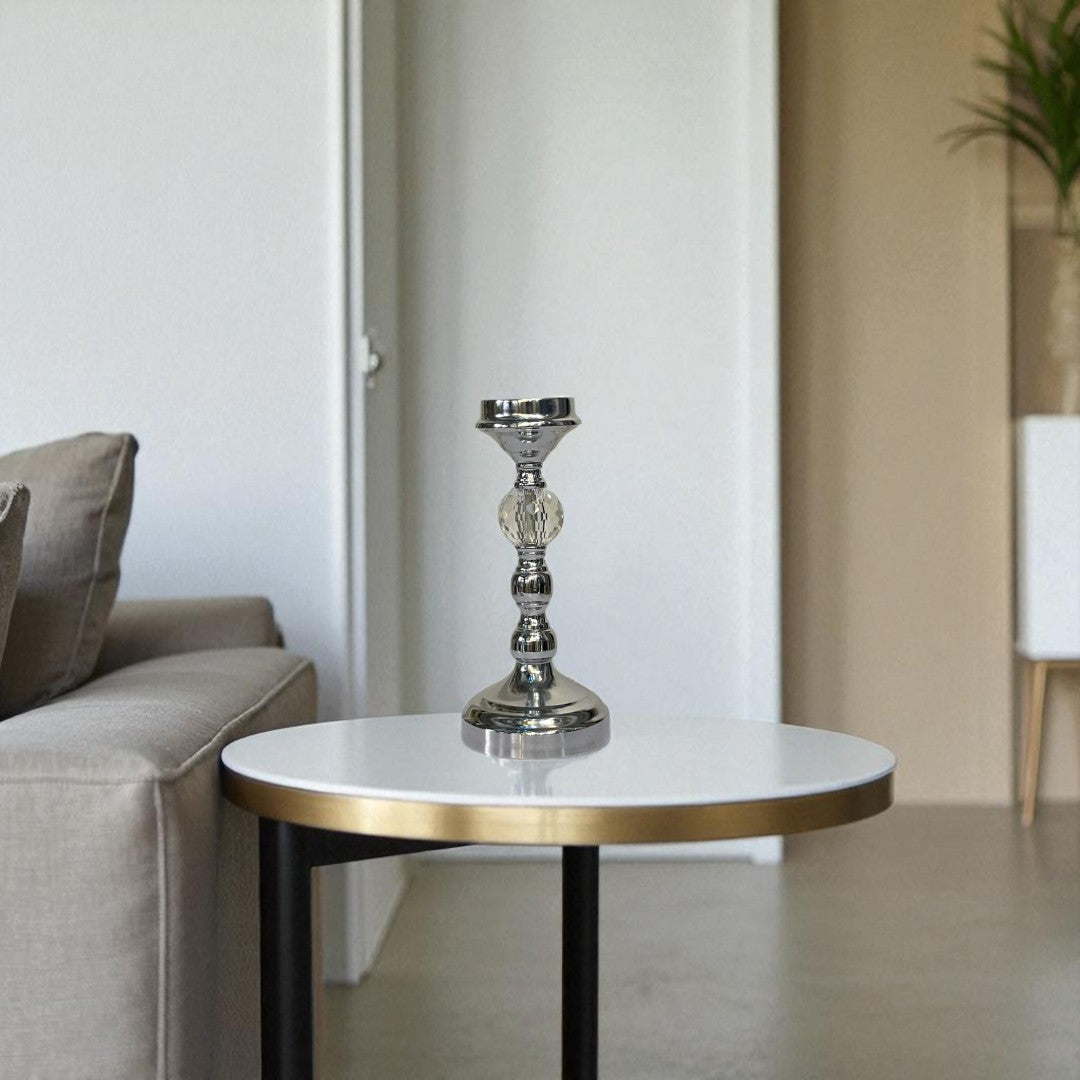 Classic Silver Candle Holder Set