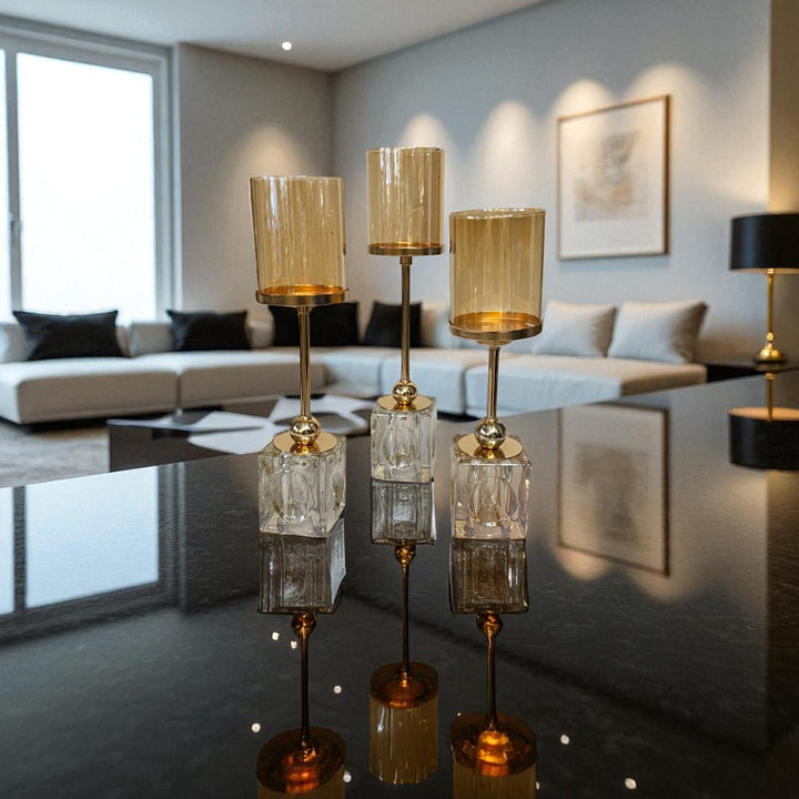 Amber Grace Candle Stand Set