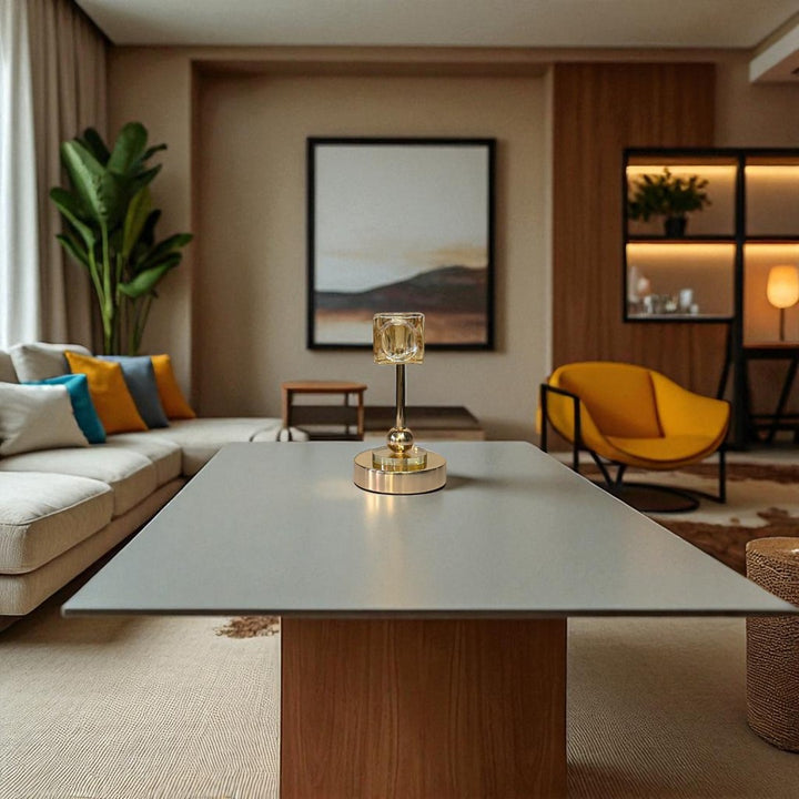 Crystal Flame Candle Holder Set