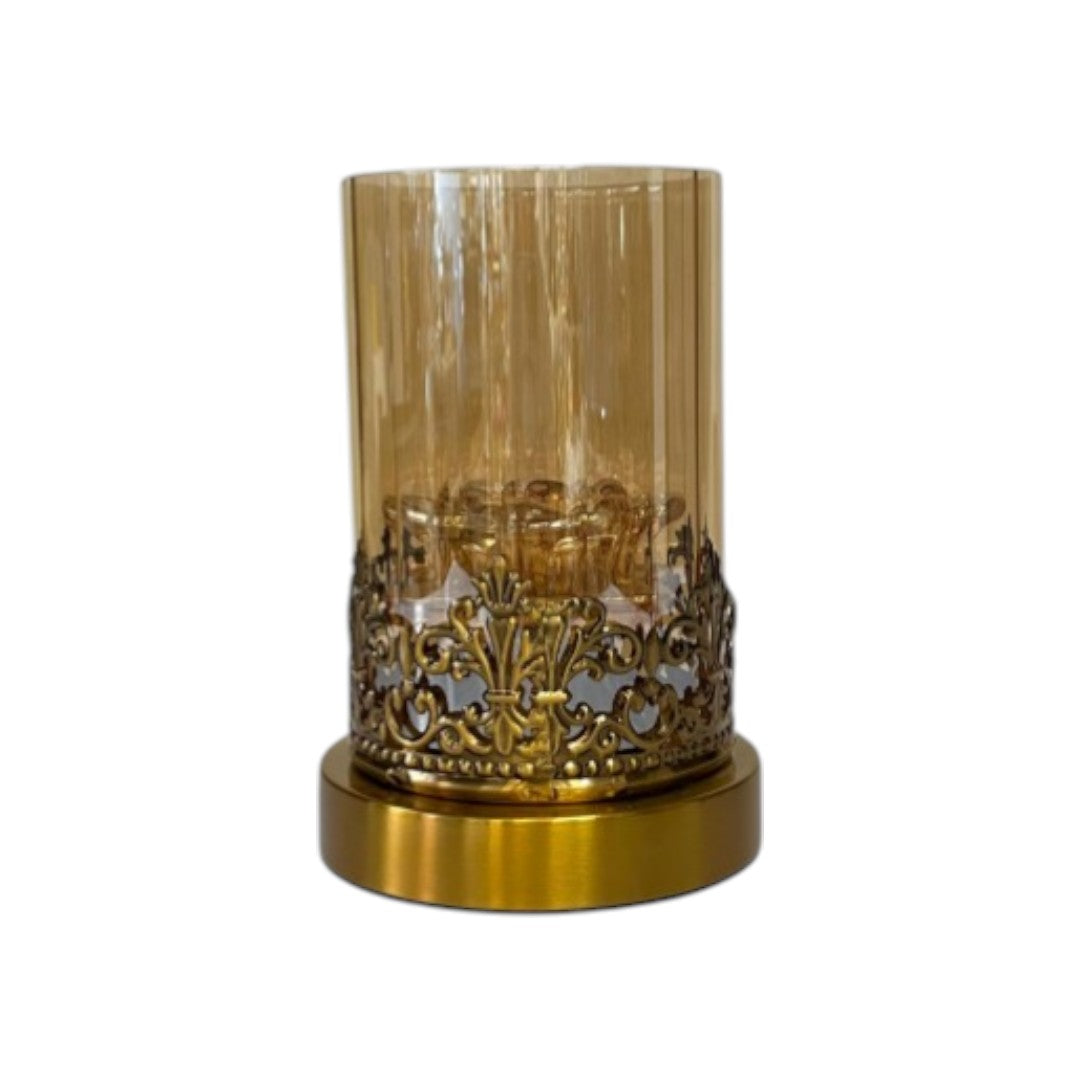 Halo Crystal Candle Holder Set