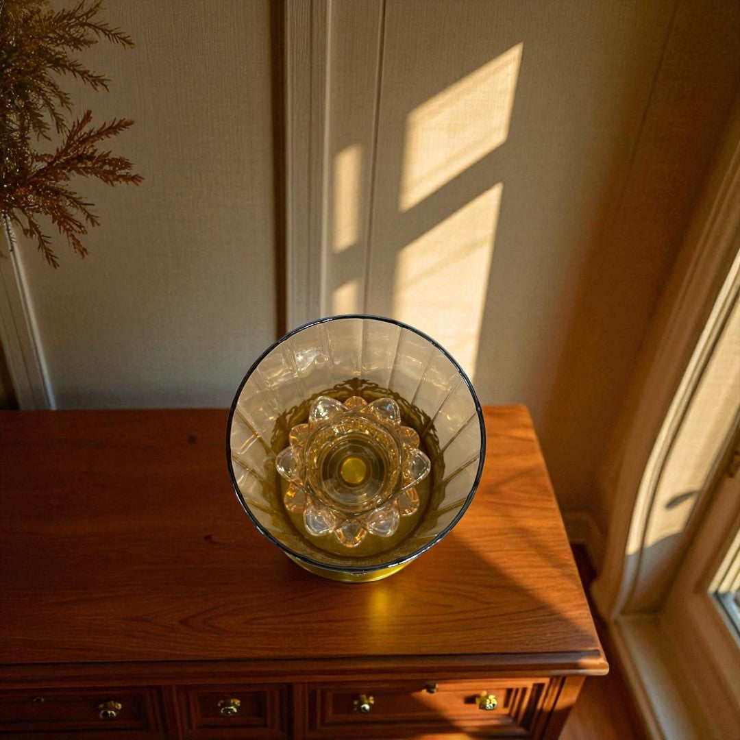 Halo Crystal Candle Holder Set