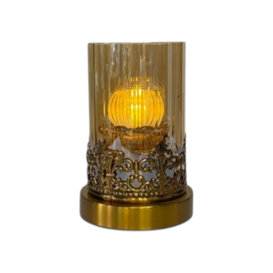 Halo Crystal Candle Holder Set