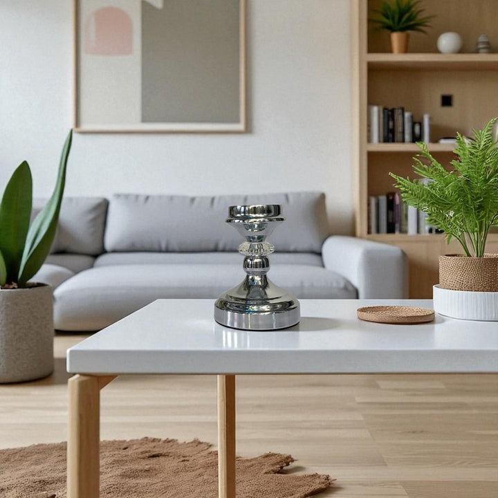 Classic Silver Candle Holder Set