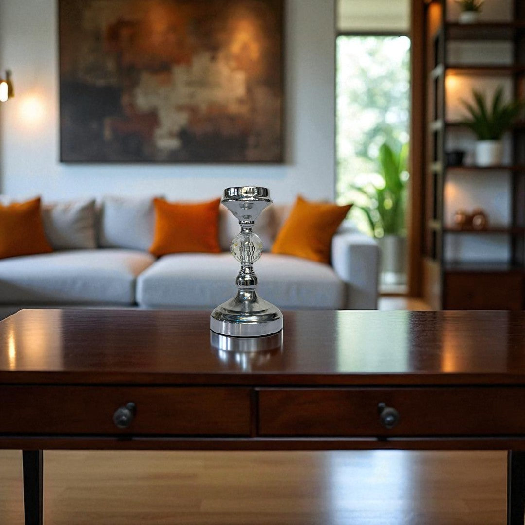 Classic Silver Candle Holder Set