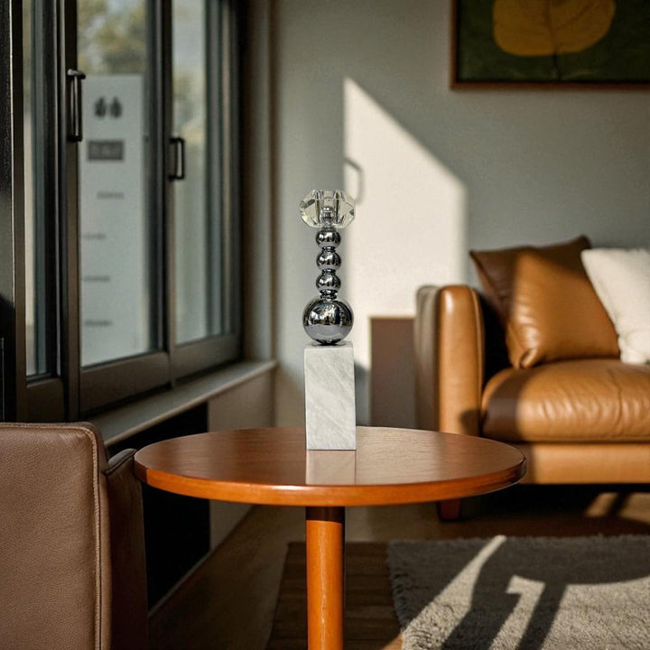 Elysian Glow Marbel Candle Holders