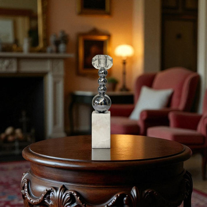 Elysian Glow Marbel Candle Holders