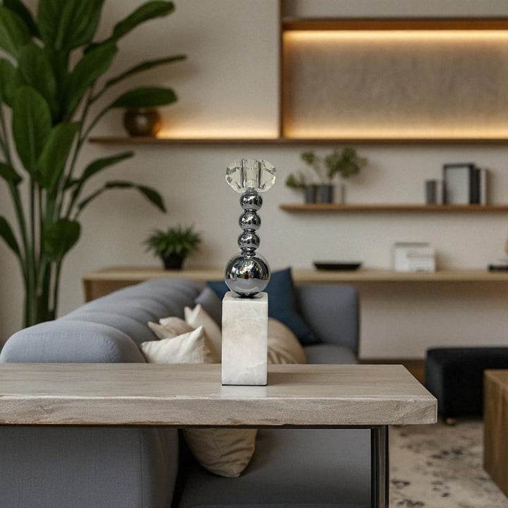 Elysian Glow Marbel Candle Holders