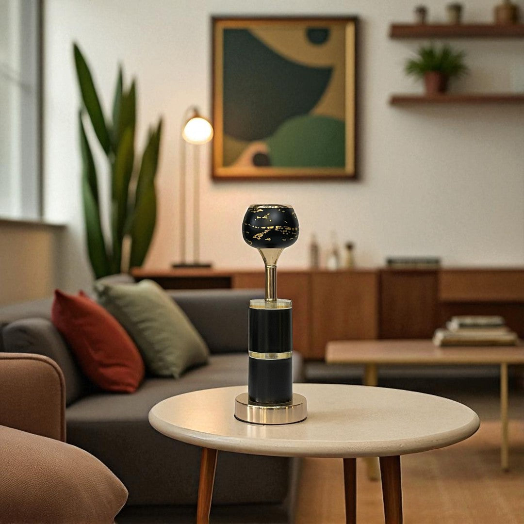 Vintage Radiance Metallic Candle Holder