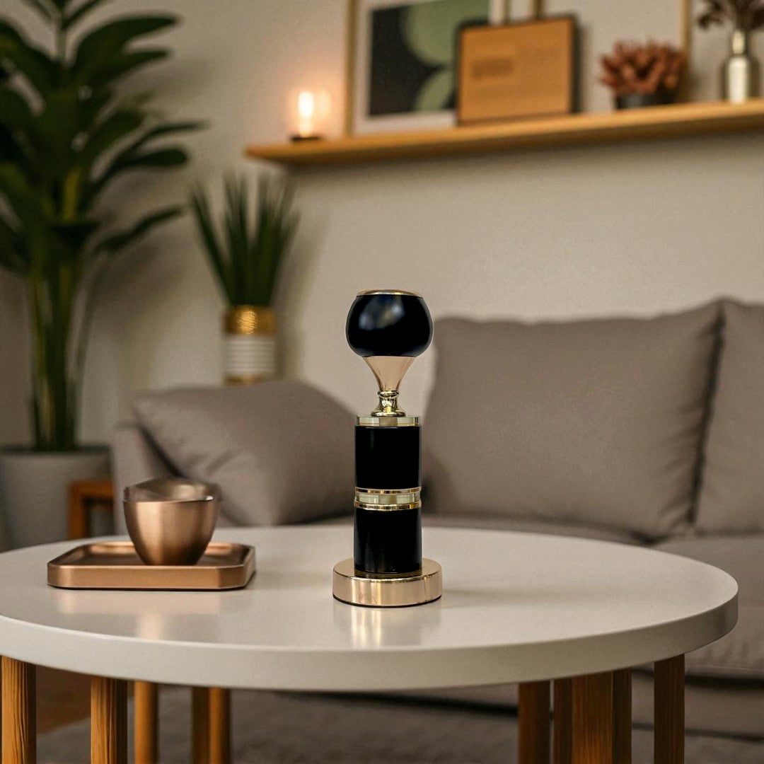 Vintage Radiance Metallic Candle Holder