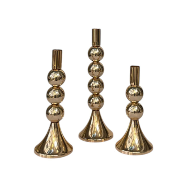 Antique Crystal Glow Candle Stand