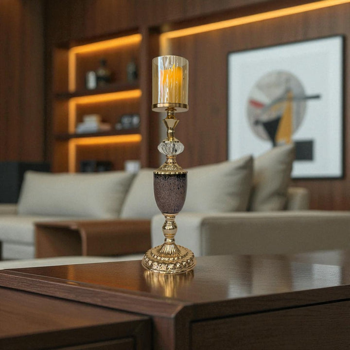 Timeless Elegance Crystal Candle Holder