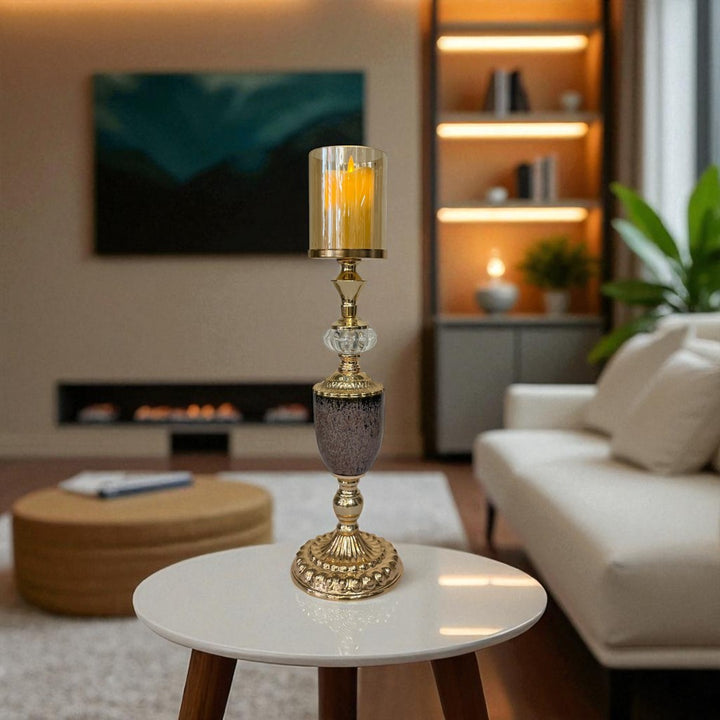 Timeless Elegance Crystal Candle Holder