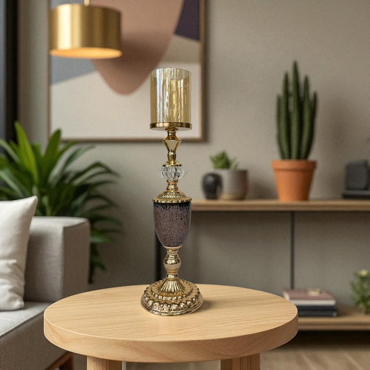 Timeless Elegance Crystal Candle Holder