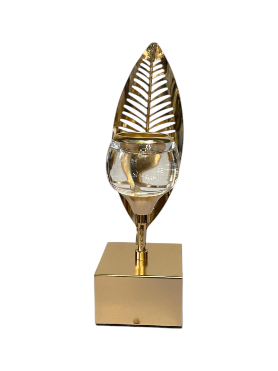 Amber Crest Candle Holder