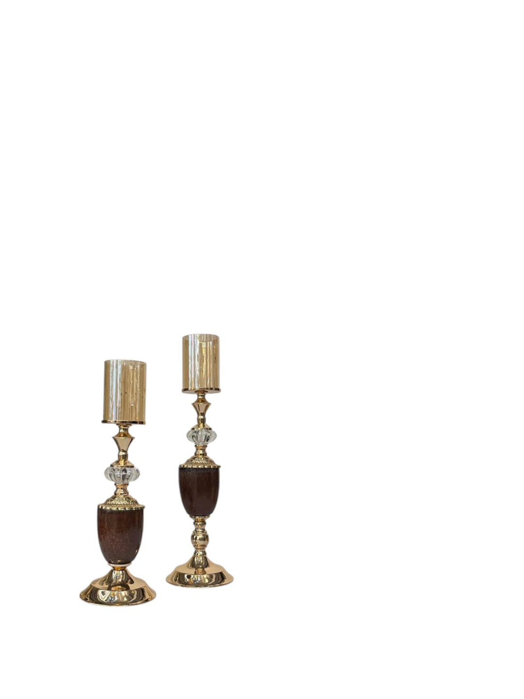 Baroque Metallic Candle Stand