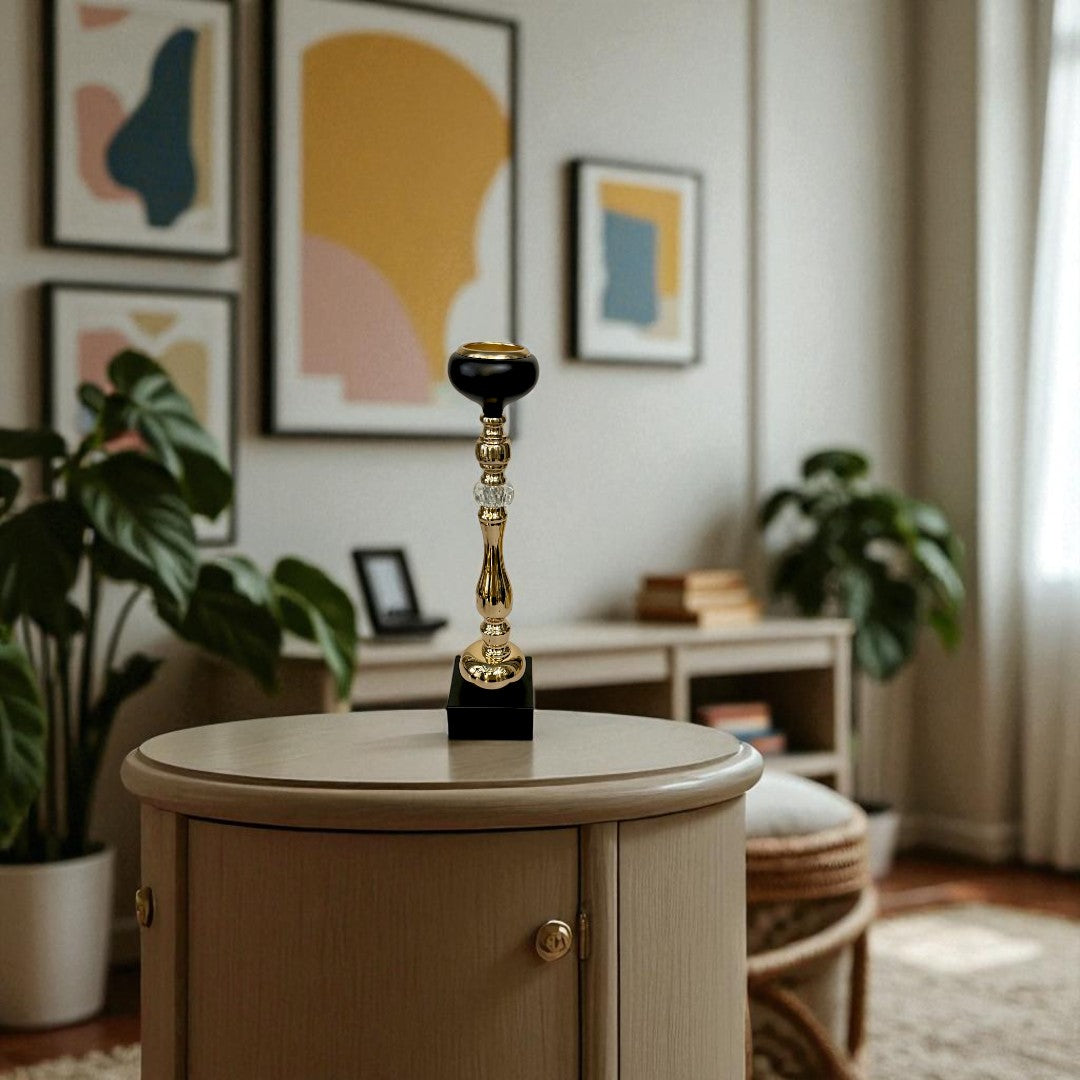 Eclipse Modern Metallic Candle Stand