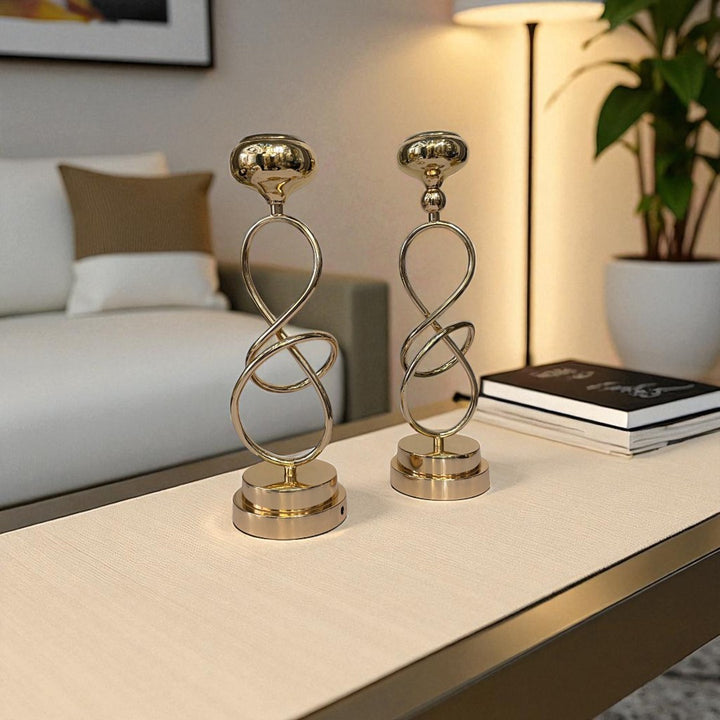 Stratos Modern Metal Candle Stand