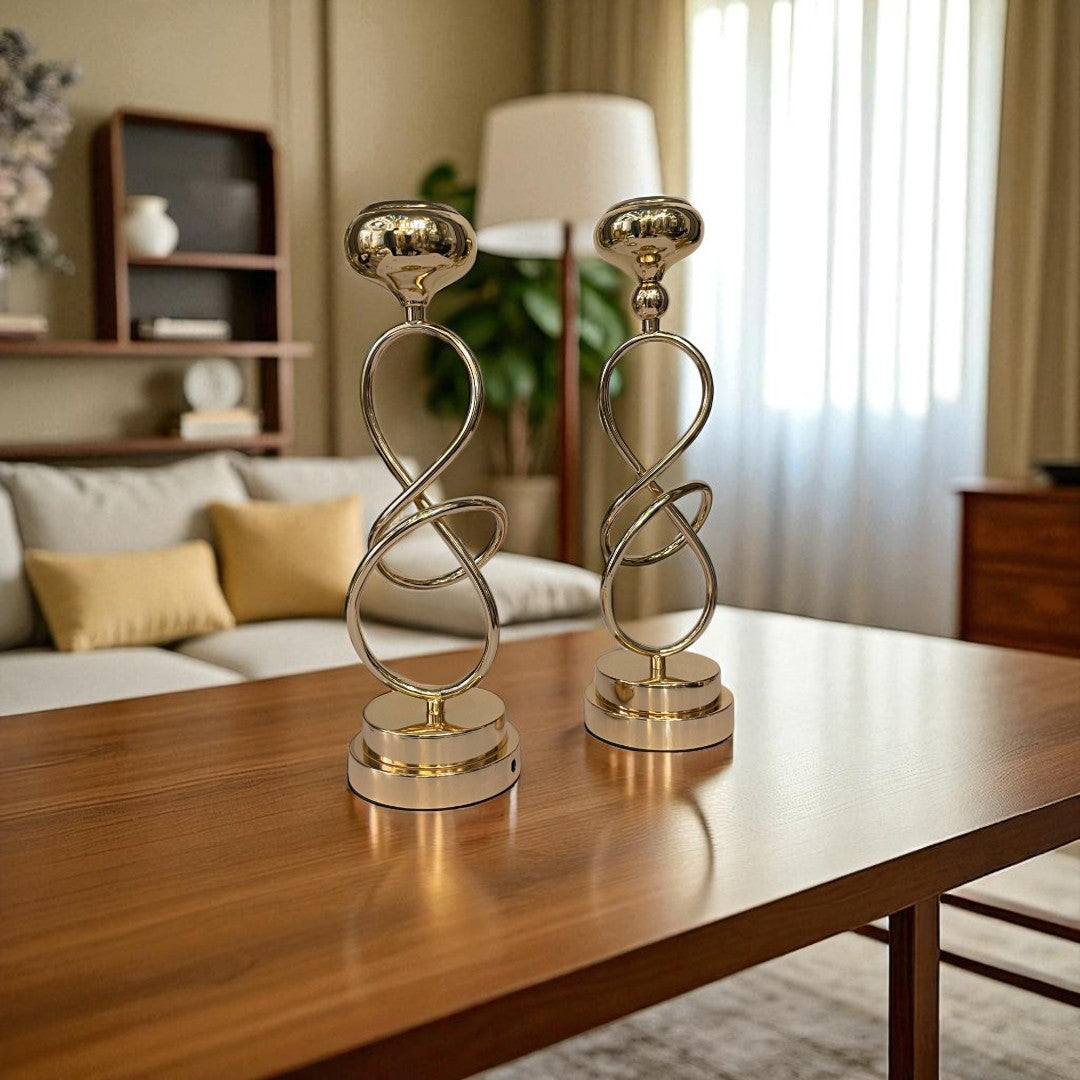 Stratos Modern Metal Candle Stand