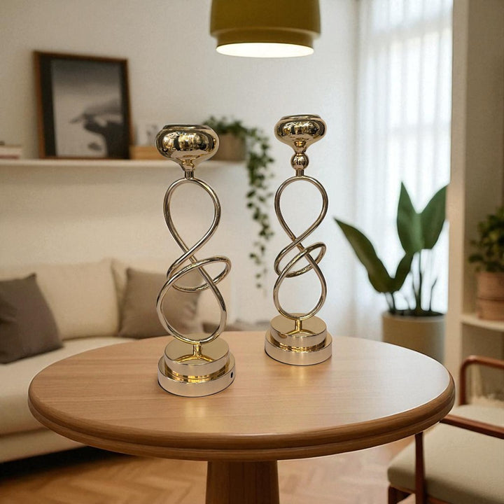 Stratos Modern Metal Candle Stand