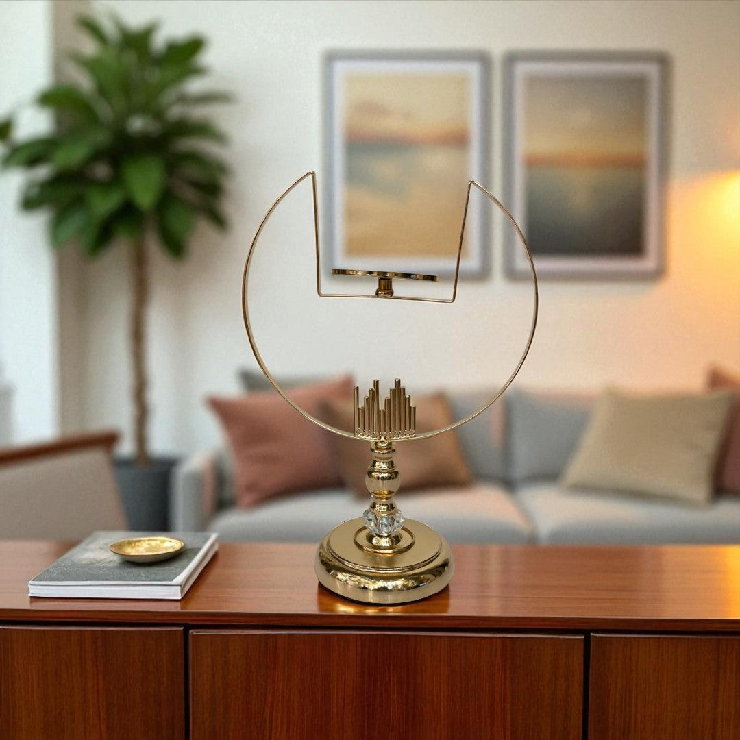 Golden Halo Skyline Candle Stand