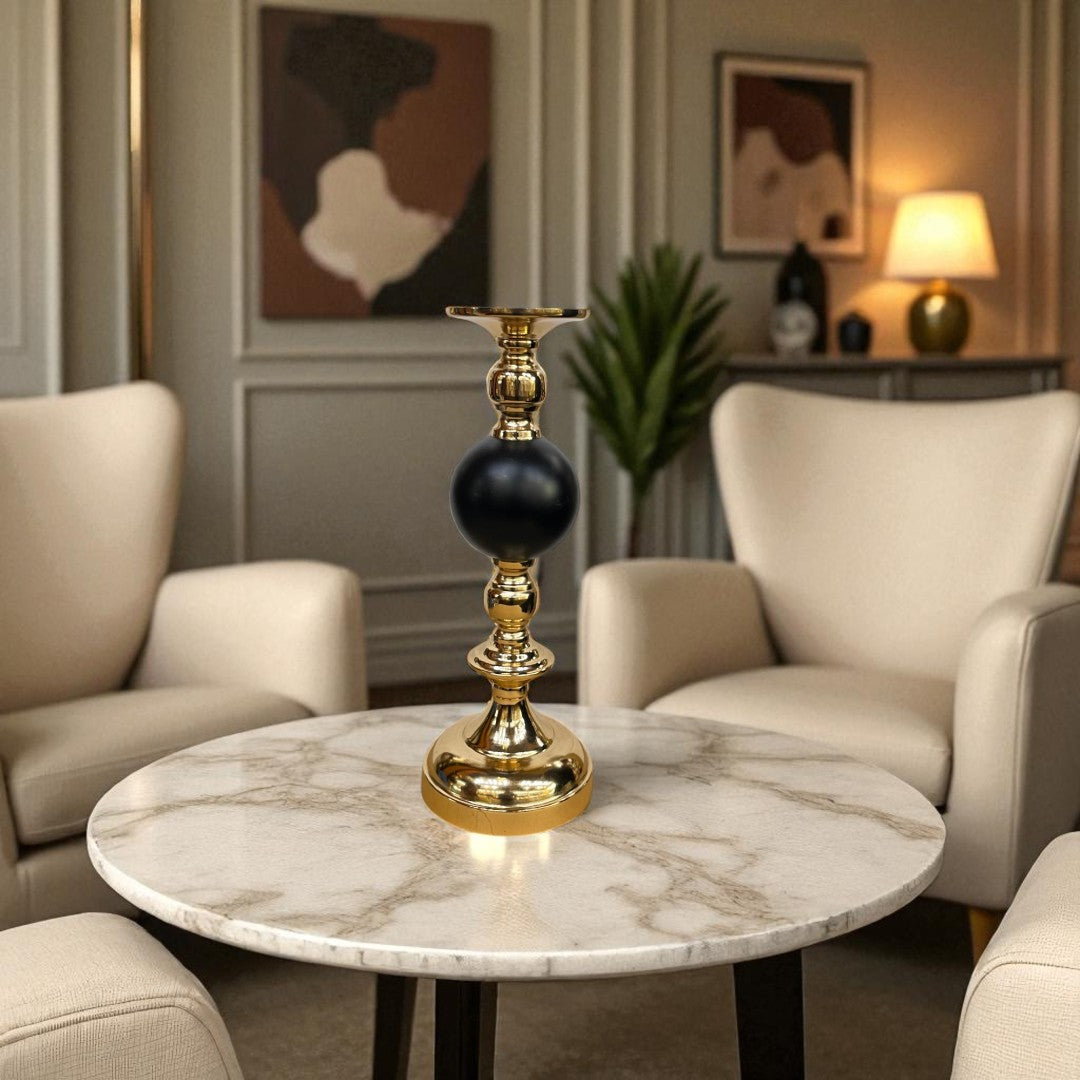 Baroque-Inspired Crystal Candle Stand