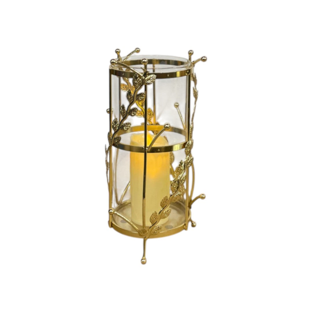 Aurora Metallic Glass Table Candle Holder