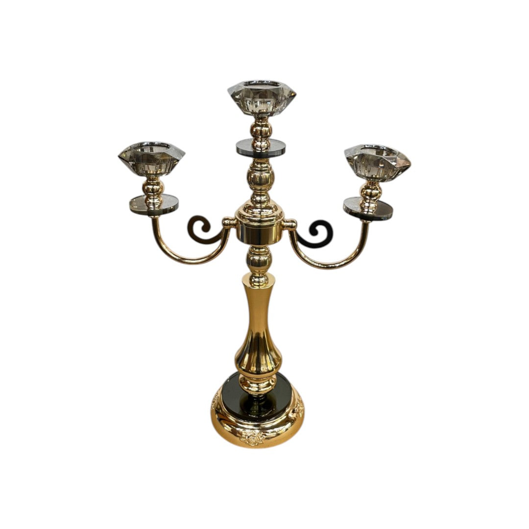 Crystal Grace Metallic Candle Holder