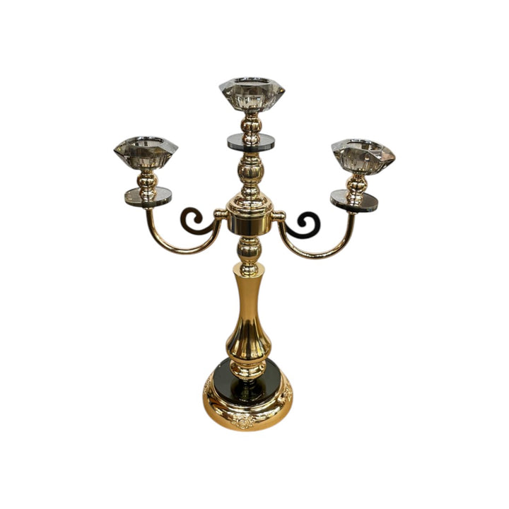 Crystal Grace Metallic Candle Holder