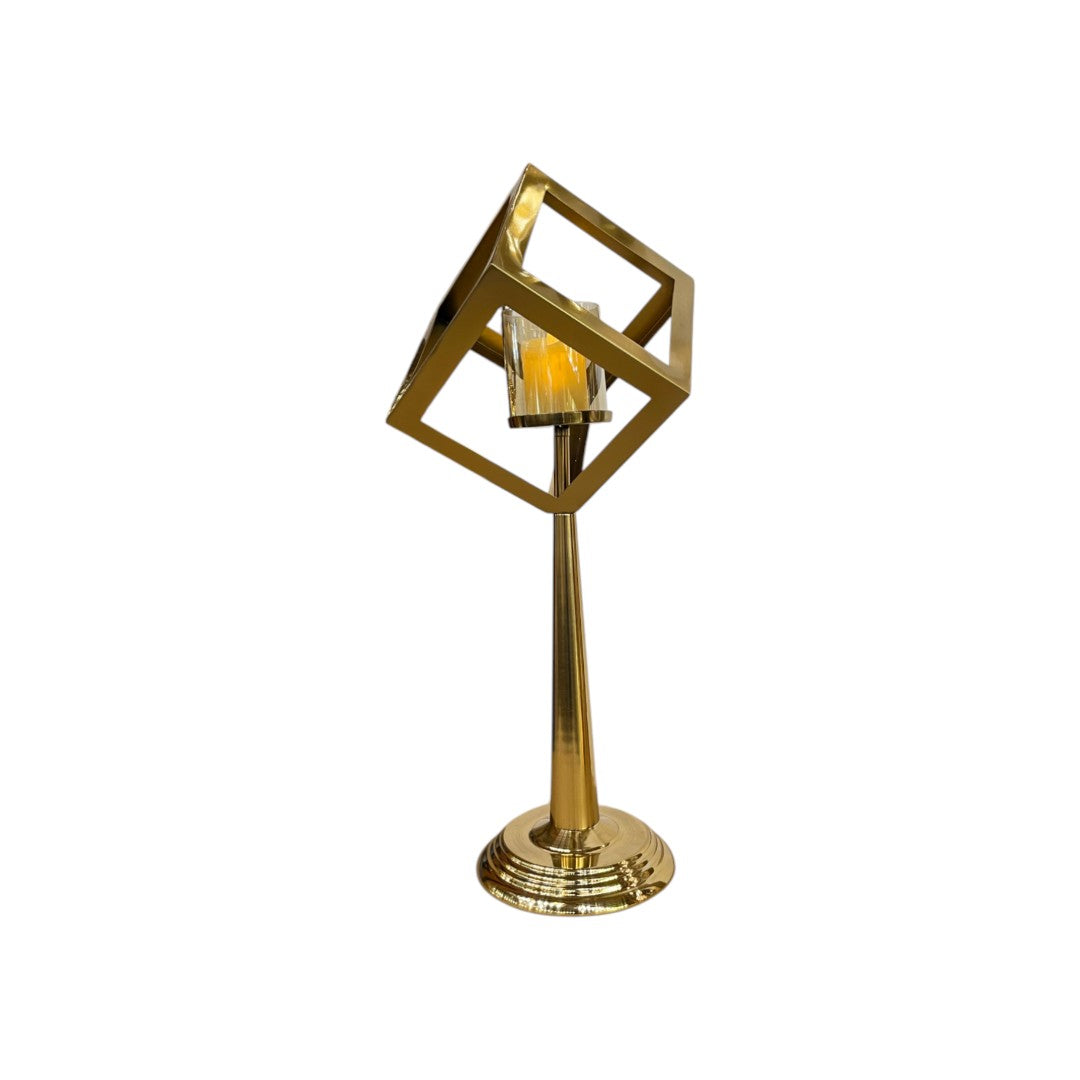 Vintage-Inspired Brass Candle Stand