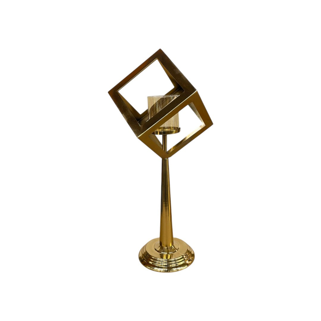 Vintage-Inspired Brass Candle Stand