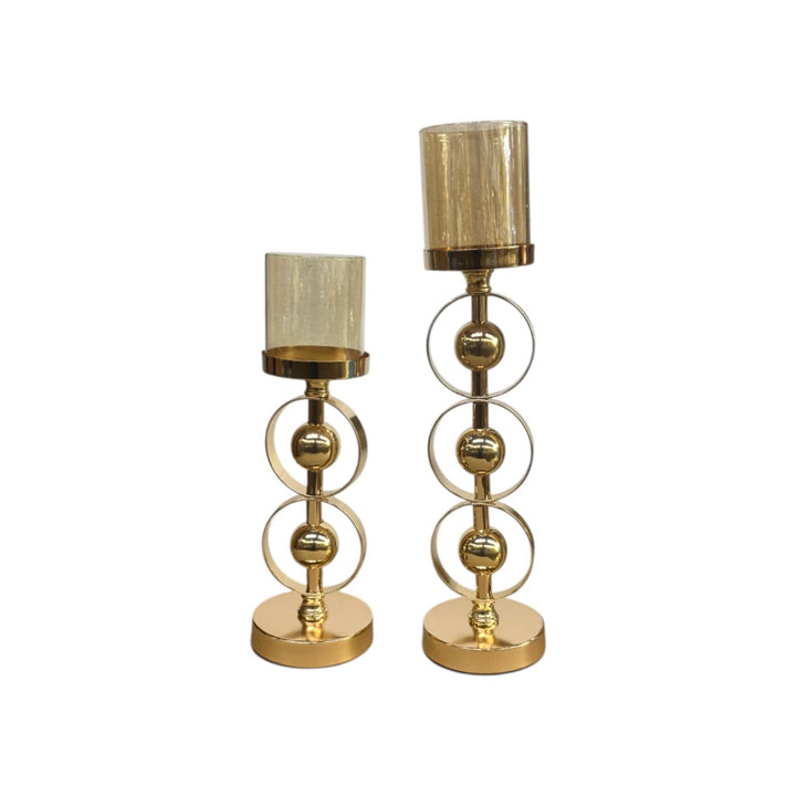 Celestia Brass & Crystal Candle Tower