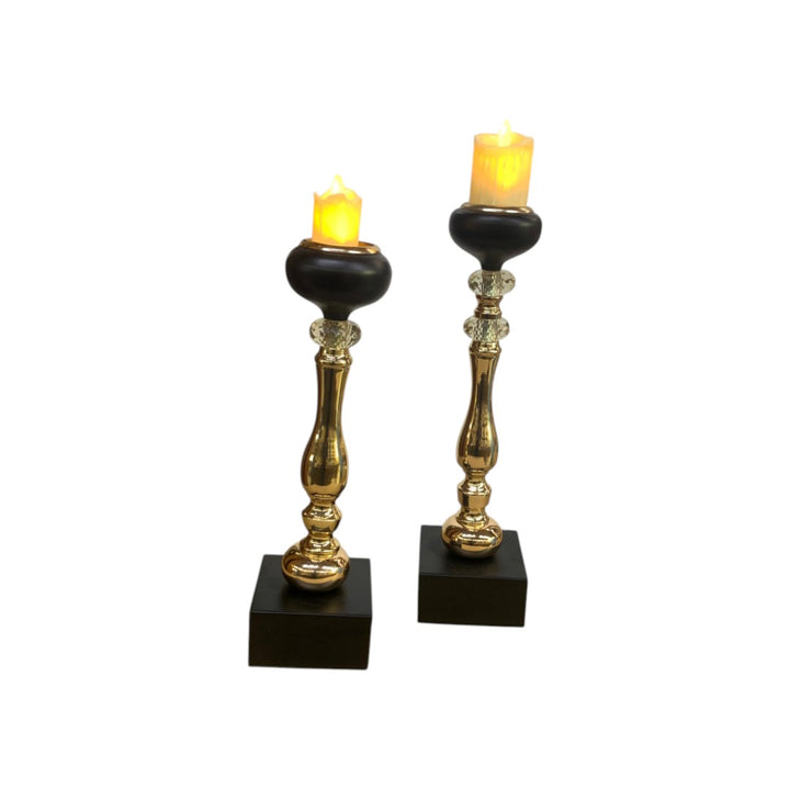 Eclipse Modern Metallic Candle Stand