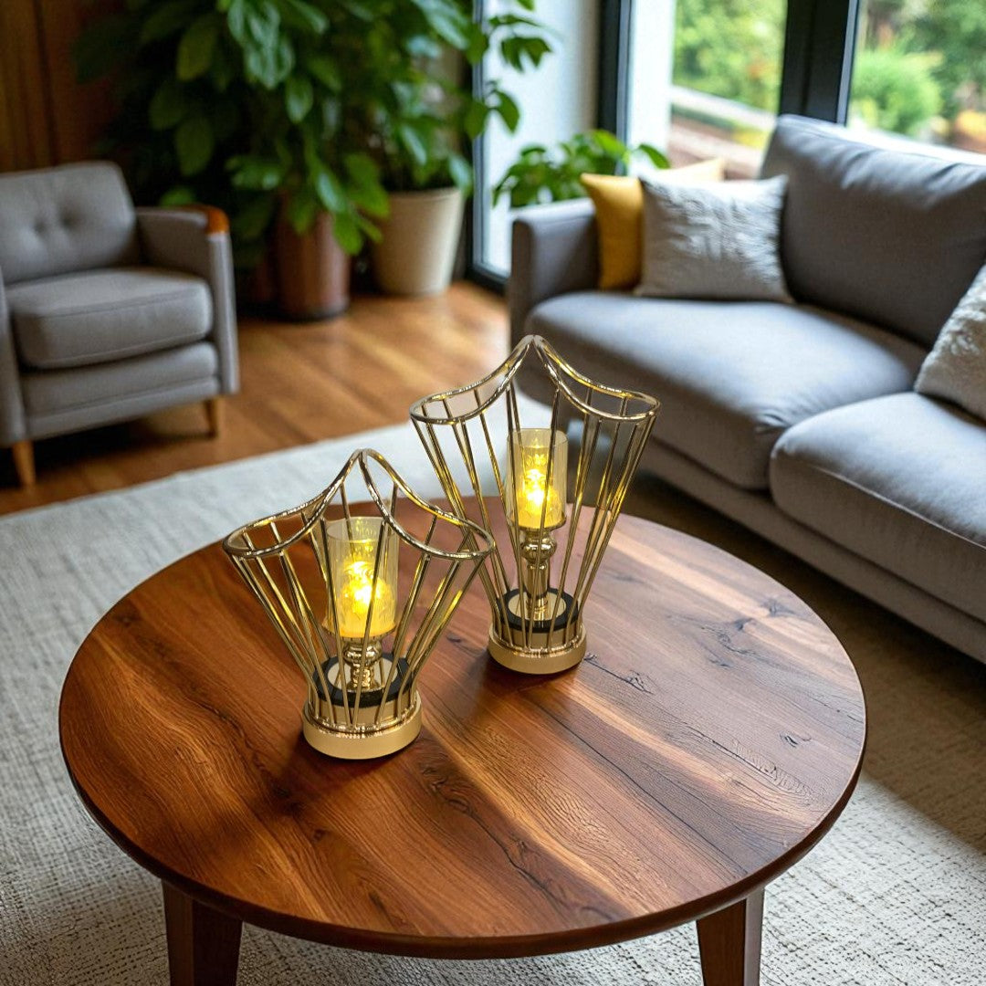 Elegant Modern Metallic Candle Holder