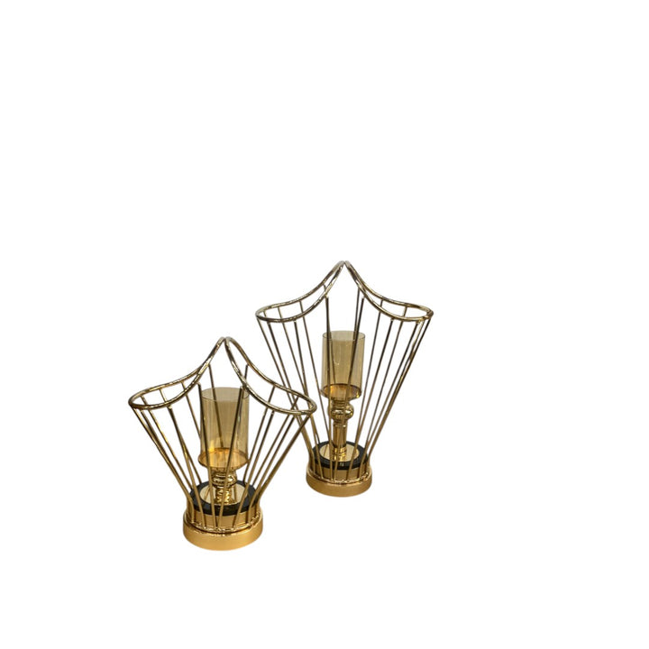 Elegant Modern Metallic Candle Holder
