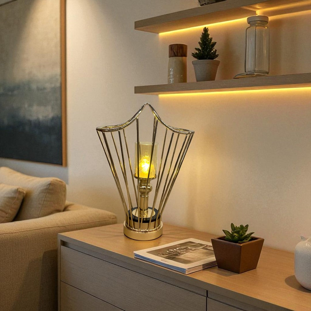 Elegant Modern Metallic Candle Holder