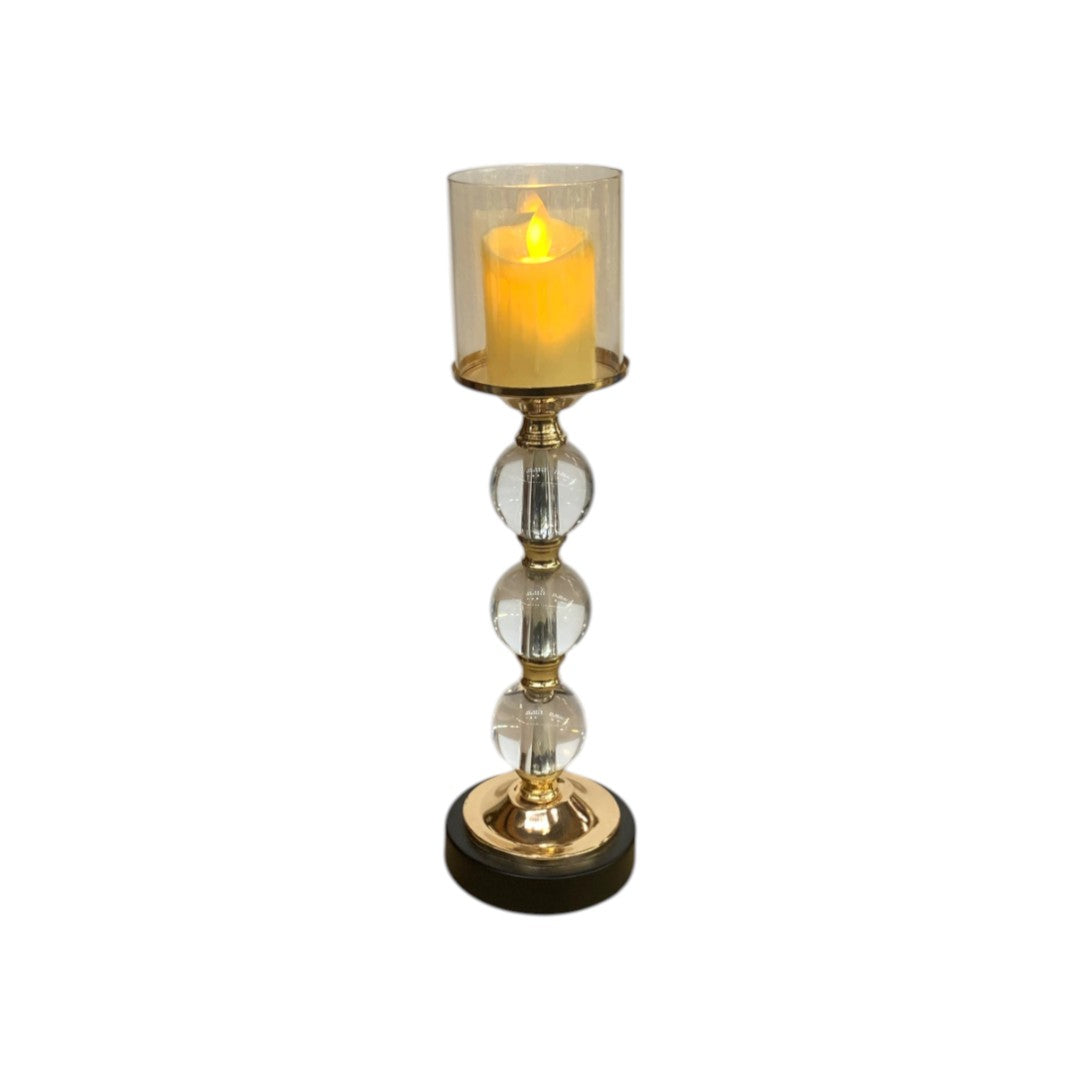 Harmonia Crystal & Metal Sacred Flame Stand