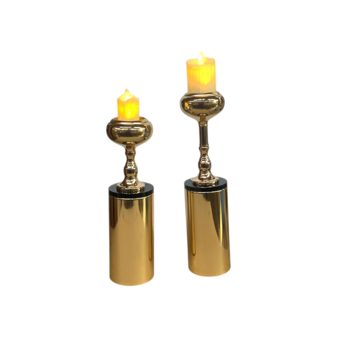 Modern Metallic Candle Stand