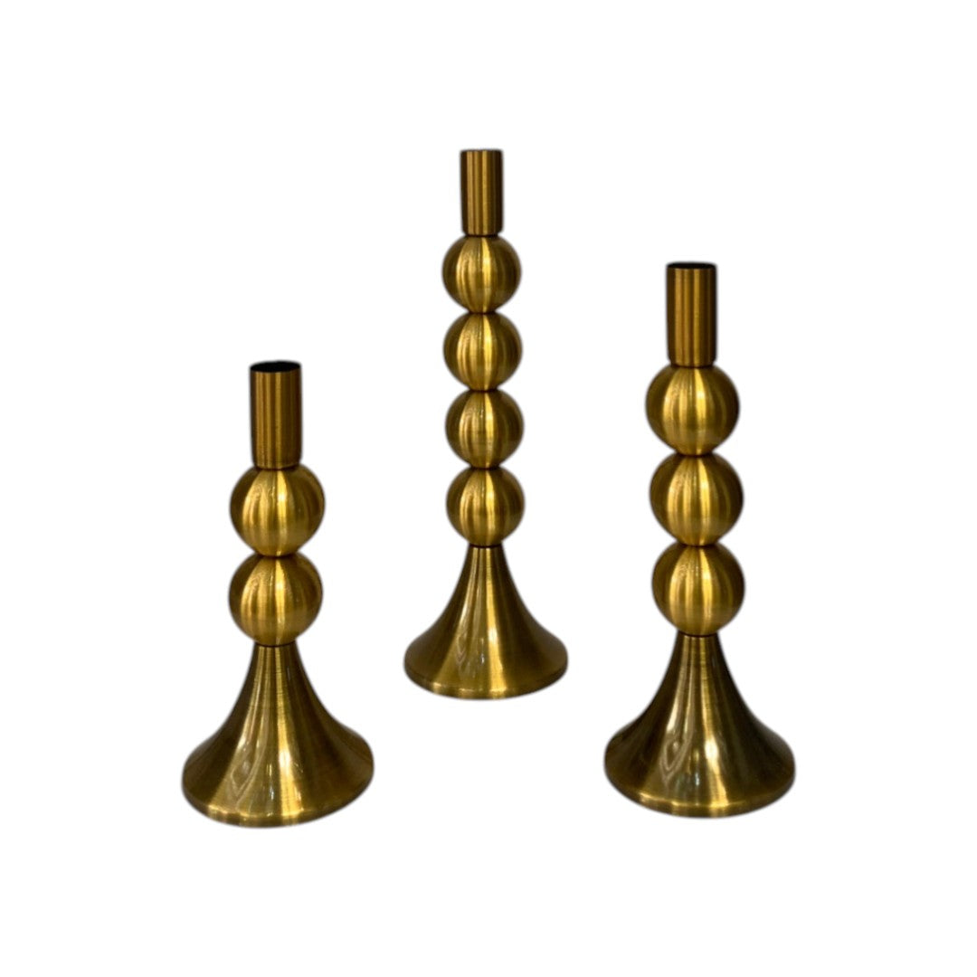 The Velvet Glow brass Candle Stand