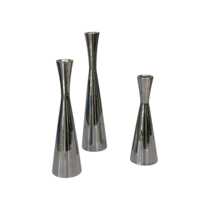 Aurum Luxe Modern Crystal & Metal Candle Stand