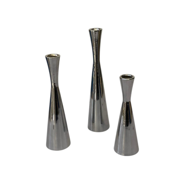 Aurum Luxe Modern Crystal & Metal Candle Stand