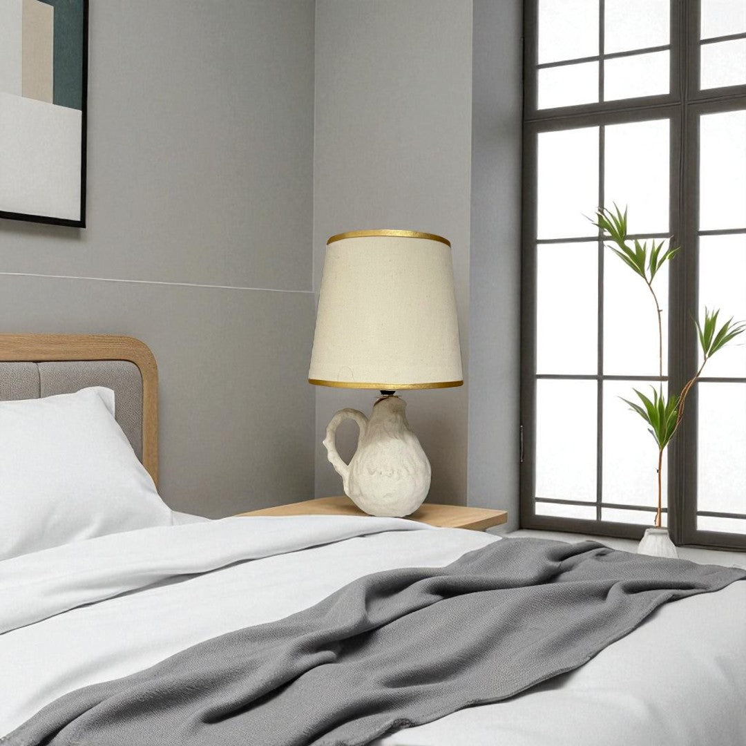 Ivory Artisan Ceramic Table Lamp