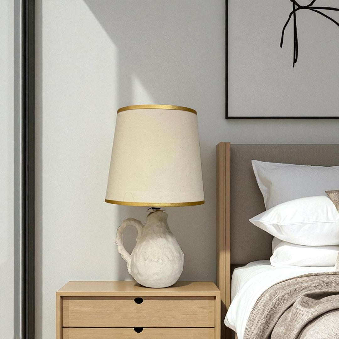 Ivory Artisan Ceramic Table Lamp