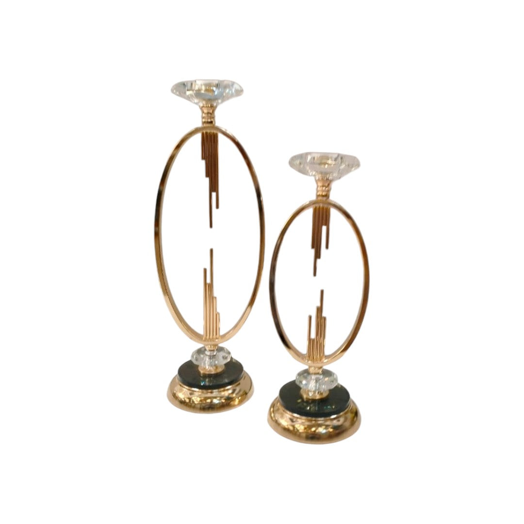 Metallic Brass Candle Stands