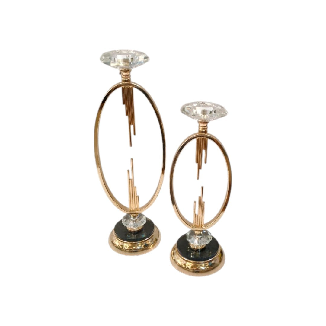 Metallic Brass Candle Stands