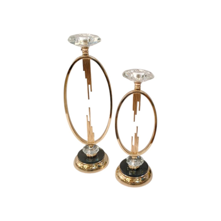 Metallic Brass Candle Stands