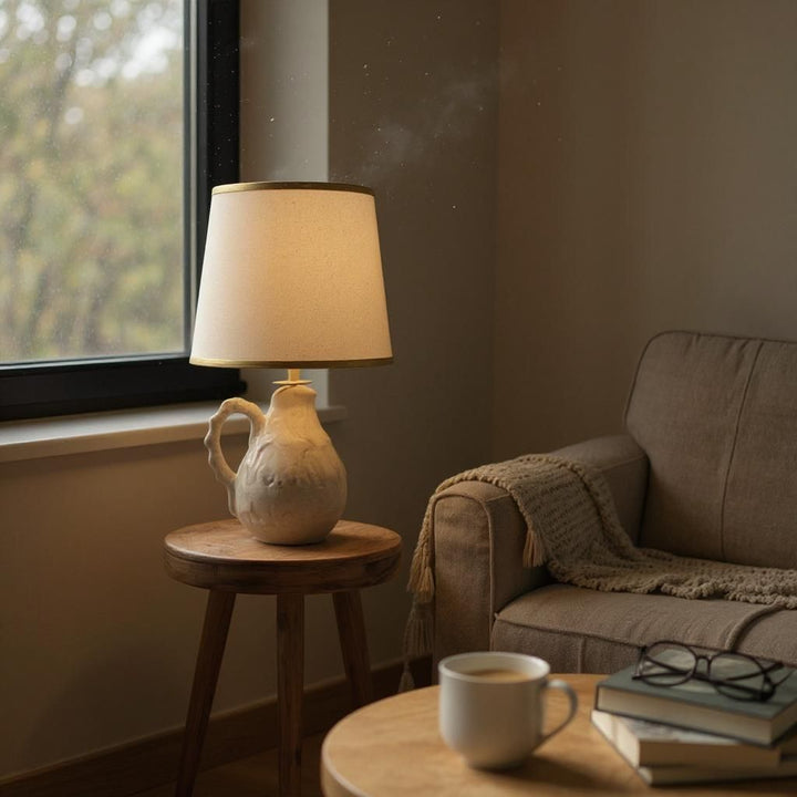 Ivory Artisan Ceramic Table Lamp