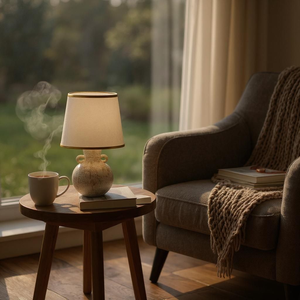 Luna Modern Nordic Side Table Lamp