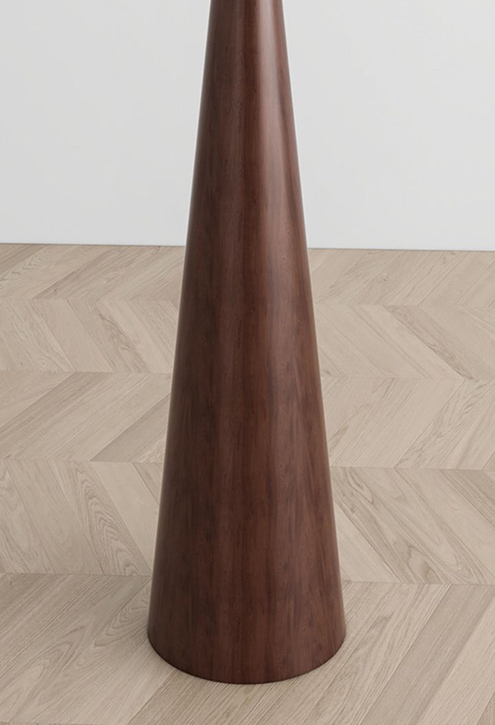 Brown Textured Lumos Cone Contemporary Floor Lamp