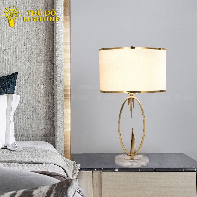 Aurora Modern Brass Gold Side Table Lamp