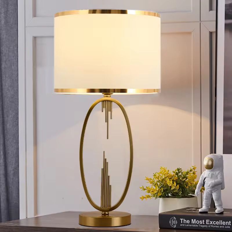 Aurora Modern Brass Gold Side Table Lamp